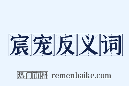 宸宠反义词是什么意思的图片